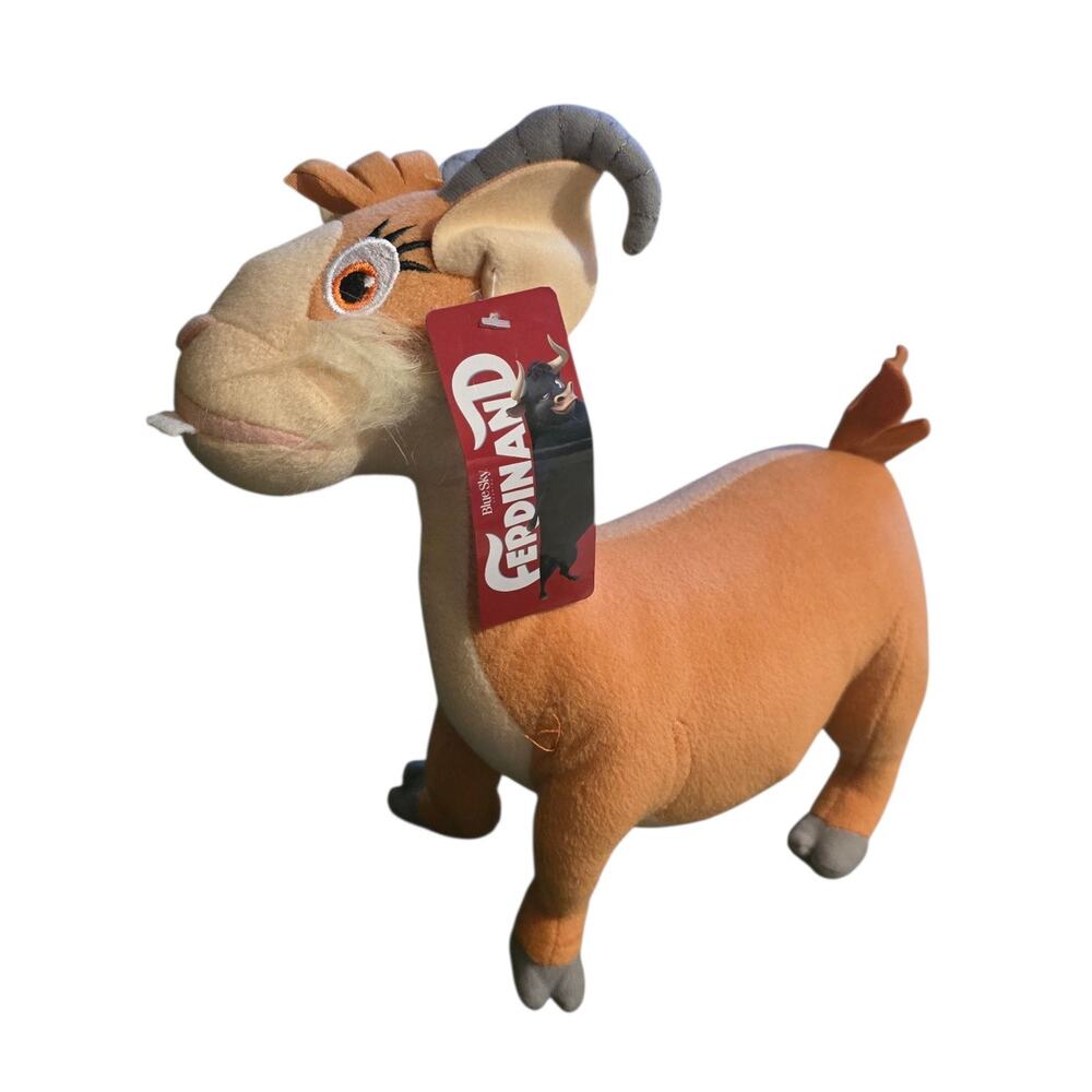 Ferdinand Movie Lupe Goat Stuffed Plush 11in Toy Animal Blue Sky Toy Factory NWT